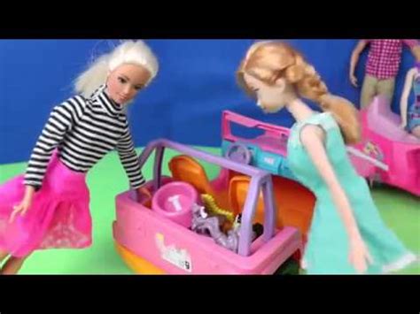 accident barbie elsa anna kristoff buy barbie rv car youtube