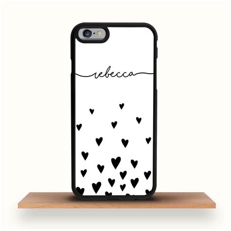 personalised heart iphone case  crank notonthehighstreetcom