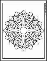 Coloring Pages Rosette Rose Pizzelle Kids sketch template