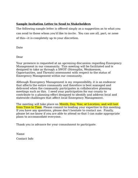 invitation letter sample fillable printable  forms handypdf