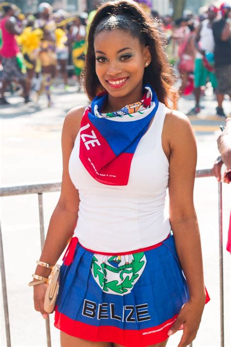 my west indian american day carnival handmade belizean skirt paired with a white tank top and
