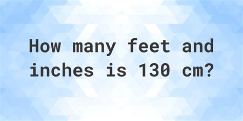 cm  feet  inches calculatio