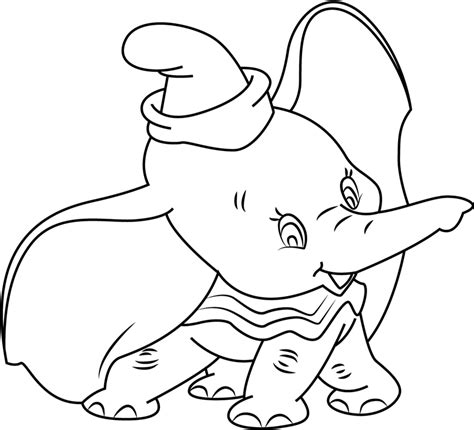 happy dumbo coloring page  printable coloring pages  kids
