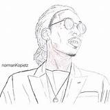 Wiz Khalifa sketch template