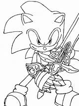 Shadow Coloring Pages Super Sonic Hedgehog Printable Color Getcolorings sketch template