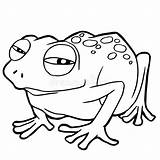 Frog sketch template