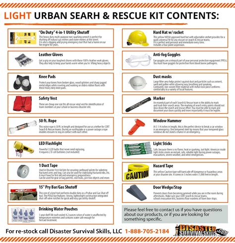 search  rescue kit disaster survival skills