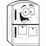 Refrigerator Cartoon Clipart Line Clipartmag sketch template