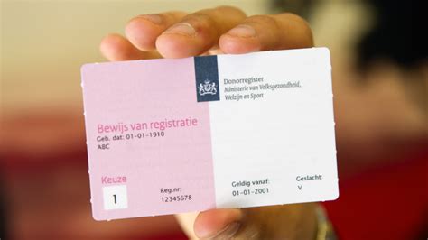donorregister minister de jonge datalek donorregister trof zes miljoen nederlanders nu