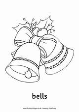 Christmas Colouring Coloring Bells Pages Toddlers Bell Old Drawing Color Easy Print Tinkerbell Fashioned Merry Kids Children Xmas Printable Cards sketch template