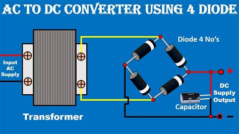 ac  dc converter circuit daigram ac  dc power supply electrical wiring school youtube