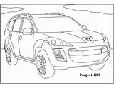 Peugeot sketch template