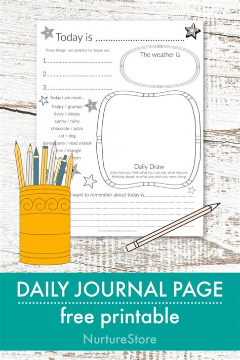 printable daily journal pages  printable templates