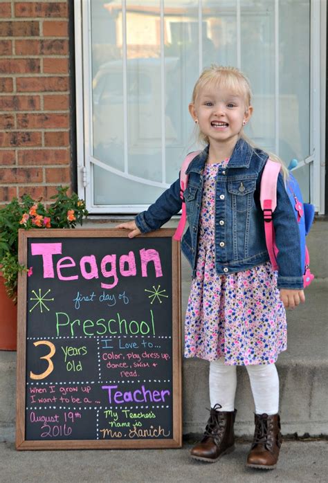1st Day Of School 2016 Picture Idea Building Our Story