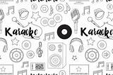 Karaoke піна походження sketch template