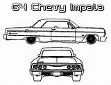 Impala Coloring Chevy Pages Lowrider Car Designlooter Cars Choose Board Drawings sketch template