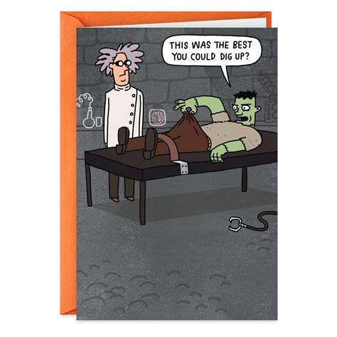 Frankensteins Parts Funny Halloween Card Greeting Cards Hallmark