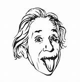 Einstein Albert Coloring Pages Printable Biografi Pdf sketch template