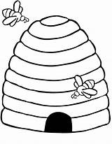 Bee Coloring Printable Pages Preschool Bees Animals Kids Printables Crafts Colouring Template Honeycomb Kindergarten Preschoolcrafts Beehive Templates Activities Painting Hive sketch template