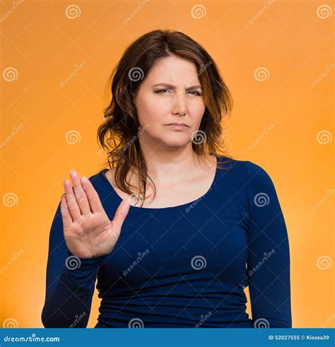 annoyed woman  bad attitude giving talk  hand gesture stock image image  customer