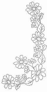 Patterns Embroidery Trace Drawing Flowers Choose Board Hand sketch template