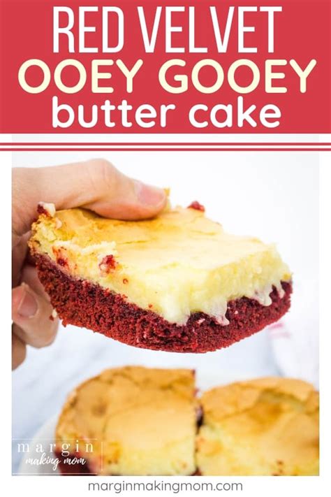how to make easy red velvet ooey gooey butter cake margin making mom®