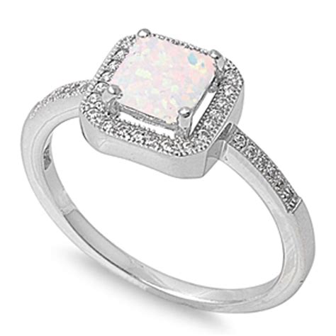 Sac Silver Choose Your Color Sterling Silver Womens Clear Cz Ring