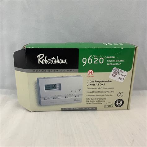 box robertshaw digital programmable thermostat  tique tock