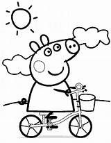Peppa Coloring Usable sketch template