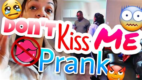 i don t want to kiss you prank reaction youtube