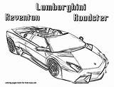 Coloring Lamborghini Pages Printable Cars Kids Car Sheets Print Drawing Police Reventon Race Book Sheet Adult Old Books sketch template