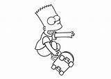 Bart Simpson Coloring4free sketch template