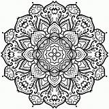 Coloring Adult Mandalas Pages Popular Awesome sketch template