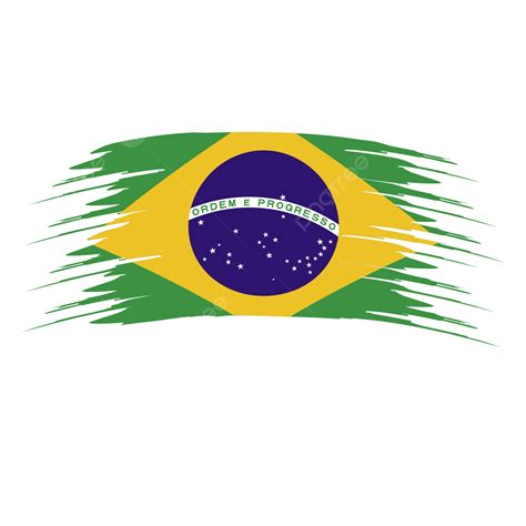 bandeira  brasil clipart de tracado de pincel vetor png bandeira  brasil escova bandeira