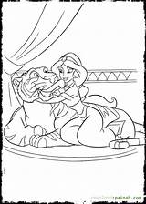 Tiger Coloring Princess Disney Jasmine Pages Licked Her Aladdin Printable Others Want If Click sketch template