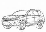 Pajero Outlander Kolorowanki Lancer Kolorowanka Druku Kleurplaten Supercoloring Disegno Kleurplaat Zeichnen Ausmalbild Papercraft Pokoloruj sketch template