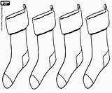 Sokken Socken Kerst Weihnachts Kleurplaten Paar Decoreren Sok Stiefel Decorer Dekorieren Kerstmis sketch template