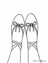 Ballet Coloring Toe Pages Hellokids Shoe Shoes Color Dance Online Ballerina Print sketch template