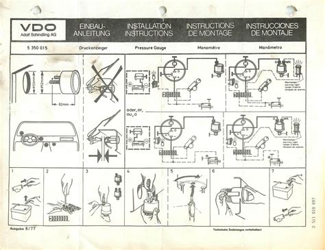 vdo oil temp gauge wiring diagram