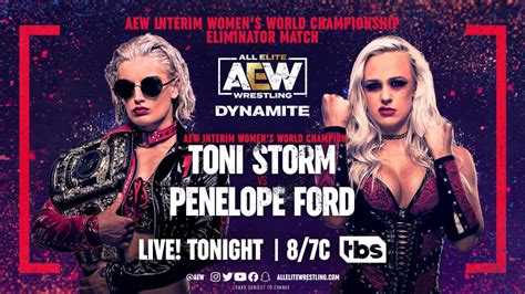 toni storm vs penelope ford title eliminator match set for aew