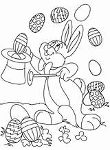 Easter Printable Coloring Pages Kids Bunny Happy Printables Color Cards Eggs Bunnies sketch template