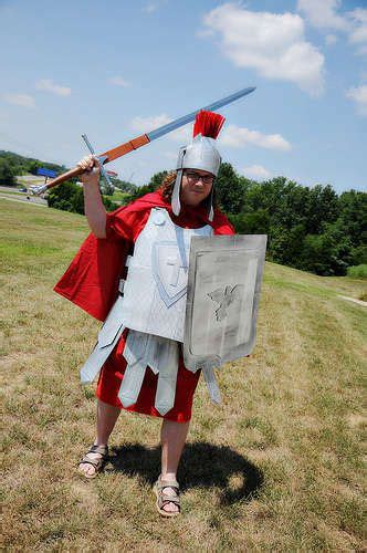 roman esque soldier uniform from cardboard roman soldier costume