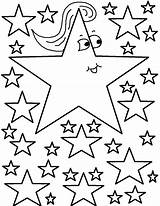 Coloring Star Stars Pages Printable Kids sketch template