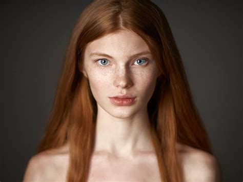 redhead beauty by vinogradov alexander ginger models redheads freckles red hair brown eyes