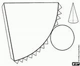 Armar Geometricas Colorear Cono Kegel Basteln sketch template