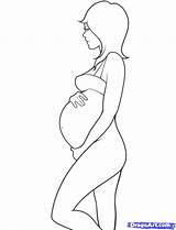 Draw Pregnant Embarazada Mujer Schwangere Pregnancy Figurines Croquis Gravidas Silueta Zeichnung Embarazo Enceinte Dragoart Skizze Leaving Corpo sketch template