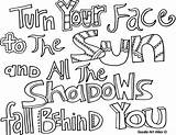 Doodle Shadows Behind sketch template