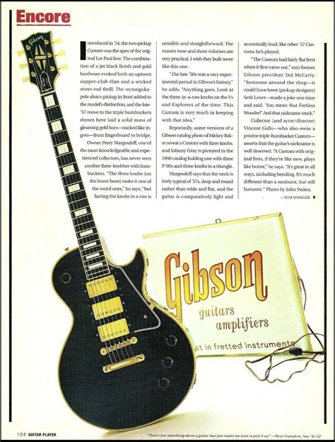 gibson les paul custom triple humbuckers  guitar history