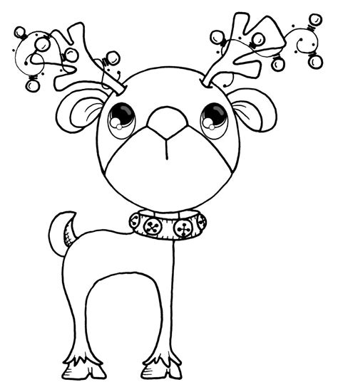 reindeer head coloring pages    gmbarco