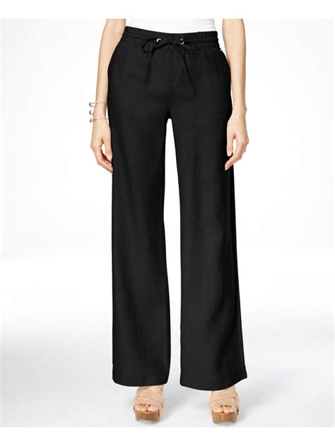 womens black wide leg pants  ebay